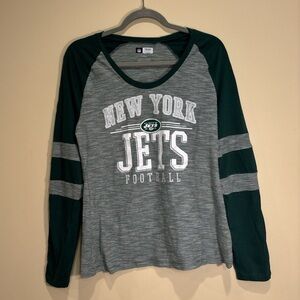 NFL Women's Green and Gray Team Apparel Shirt